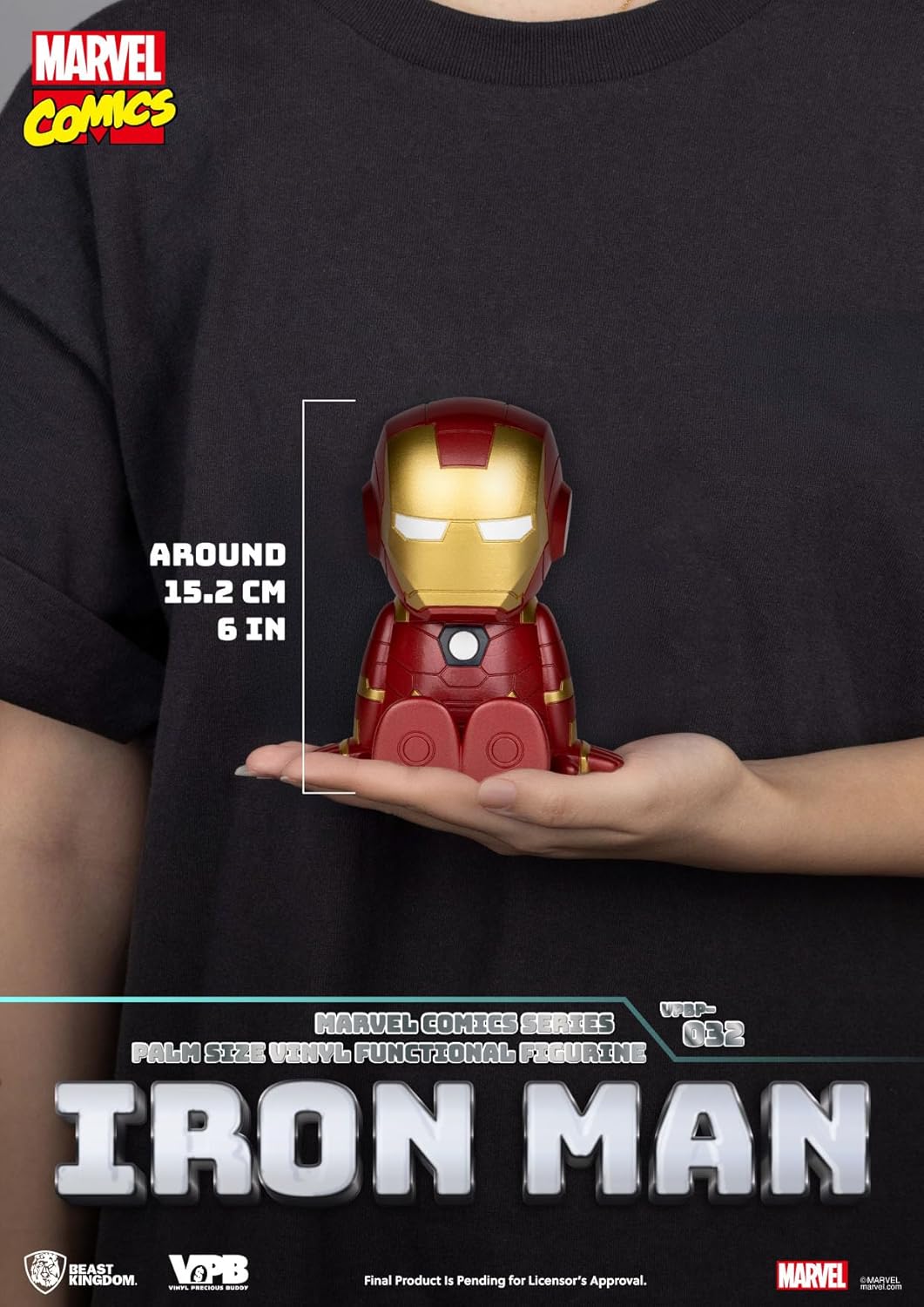 Classic Marvel Comics Piggy Vinyl Bank Iron-Man 12 Cm