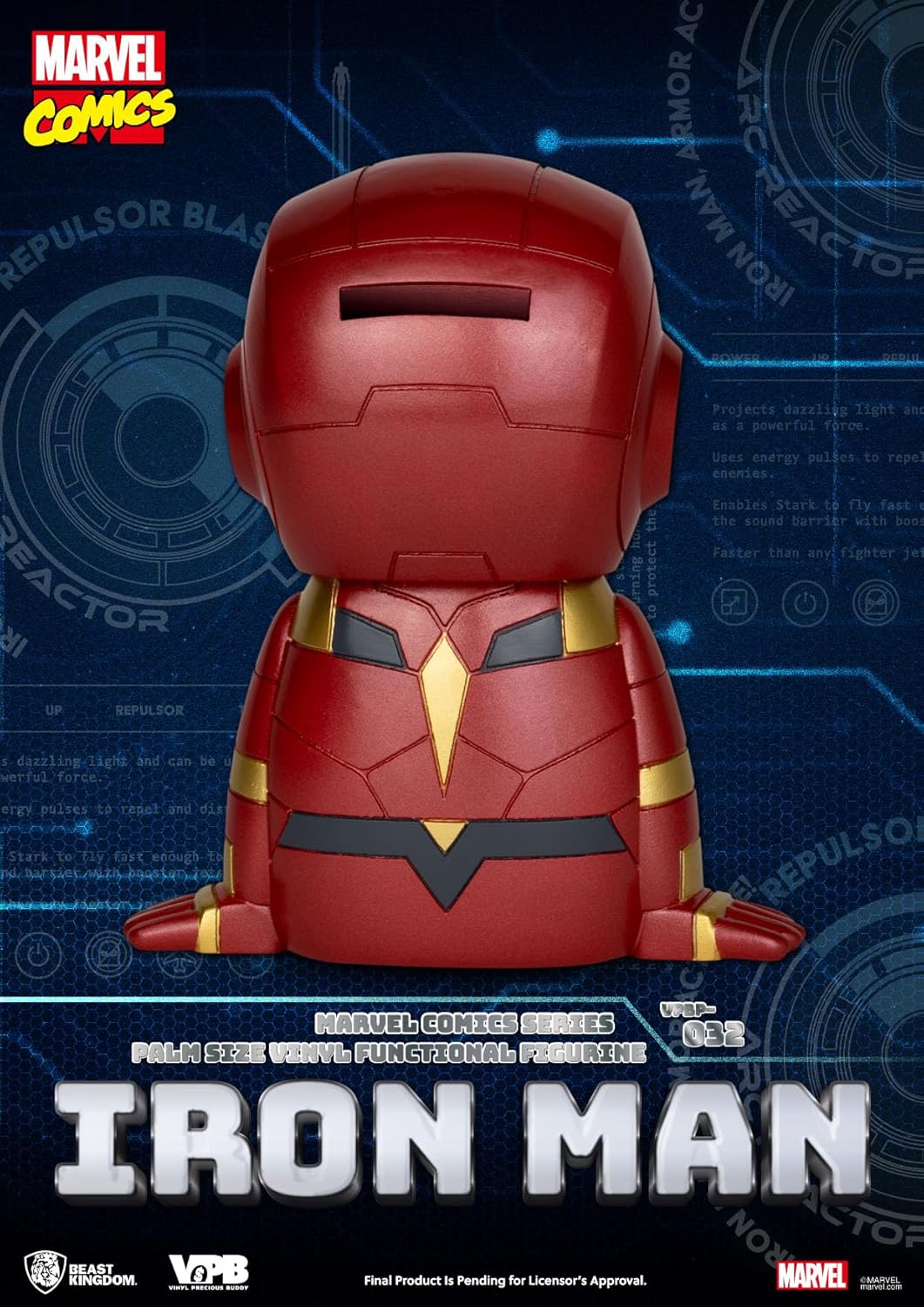 Classic Marvel Comics Piggy Vinyl Bank Iron-Man 12 Cm