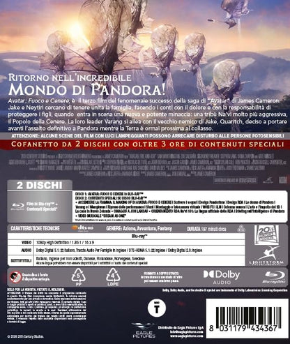 Avatar: Fuoco E Cenere (2 Blu-Ray) - (Italian Import)
