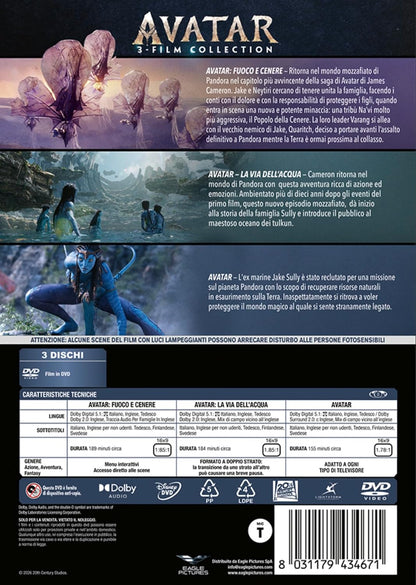 Dvd Avatar: 3 Movie Collection (3 Dvd