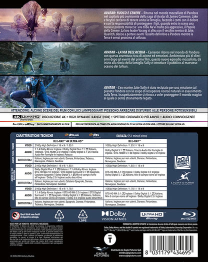 Avatar: 3 Movie Collection - 4K Uhd (3 4K + 3 Bd