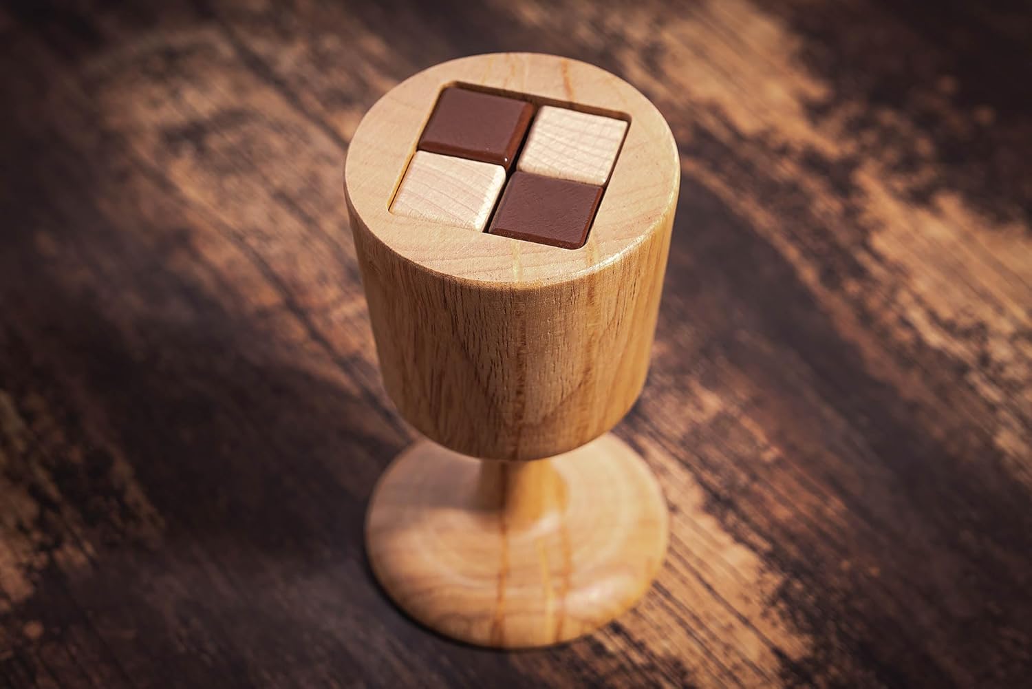 Professor Puzzle Myths & Legends Holy Grail Puzzle | Wooden Brainteaser Inspired by European Myth | Unlock the Chalice Blocks | Mechanical Jigsaw for Adults & Teens | Gift for Puzzle and History Fans