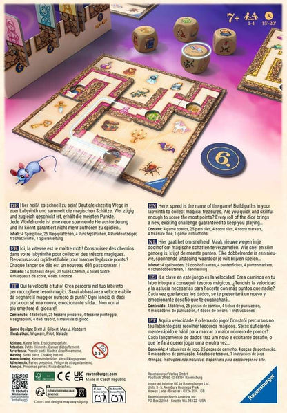 Ravensburger familiespel 24699 - Labyrinth Go! - Bordspel voor 1 tot 4 personen, bordspel voor kinderen van 7 jaar en ouder