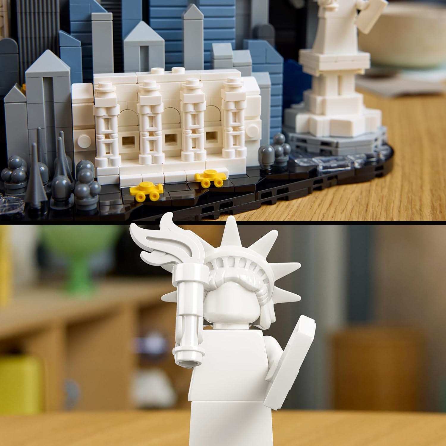 LEGO Architecture New York City – The Big Apple Bouwpakket voor Volwassenen met Bezienswaardigheden incl. Empire State Building en Brooklyn Bridge - Woondecoratie of Kantoor Decoratie - Cadeau 21066