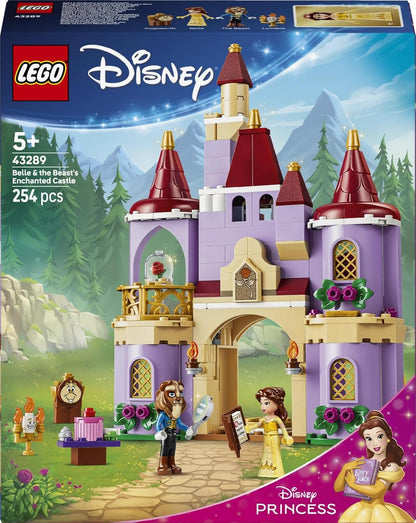 LEGO | Disney Princess Het Betoverde Kasteel van Belle en het Beest Bouwbaar Speelgoed met 2 Poppetjes en Lumière Figuur - Cadeau voor Meisjes en Jongens vanaf 5 Jaar en Beauty & the Beast Fans 43289
