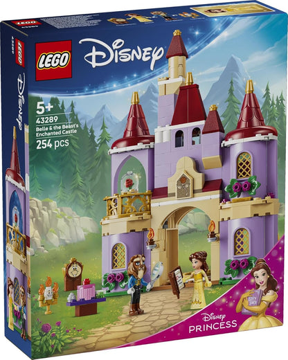 LEGO | Disney Princess Het Betoverde Kasteel van Belle en het Beest Bouwbaar Speelgoed met 2 Poppetjes en Lumière Figuur - Cadeau voor Meisjes en Jongens vanaf 5 Jaar en Beauty & the Beast Fans 43289
