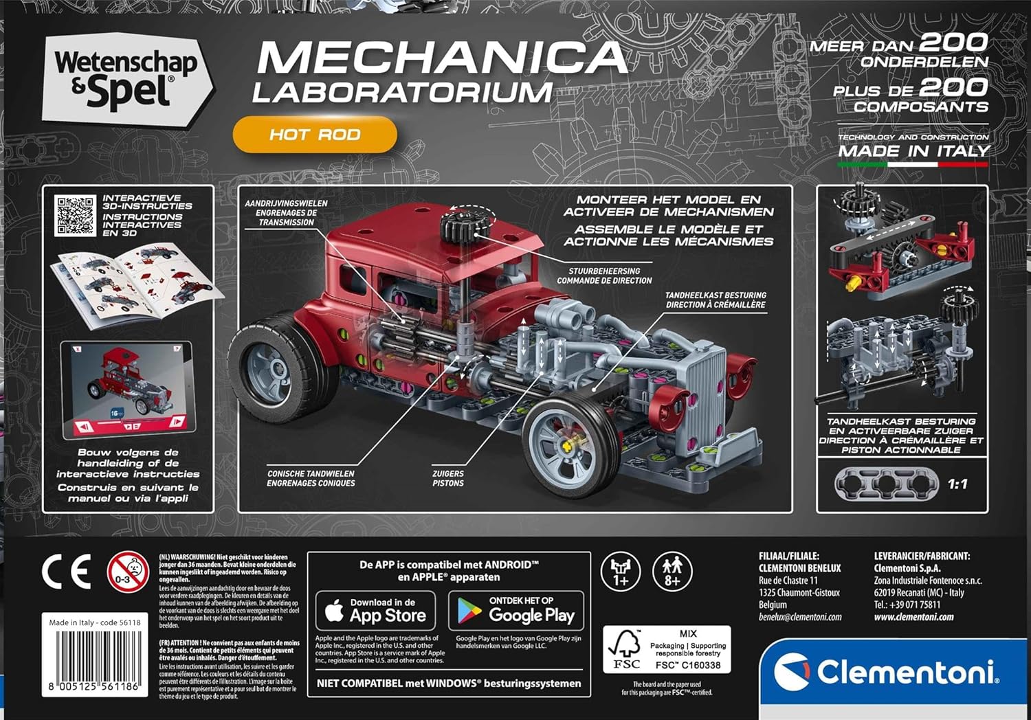 Clementoni Wetenschap & Spel Hot Rod - 200+ dlg.