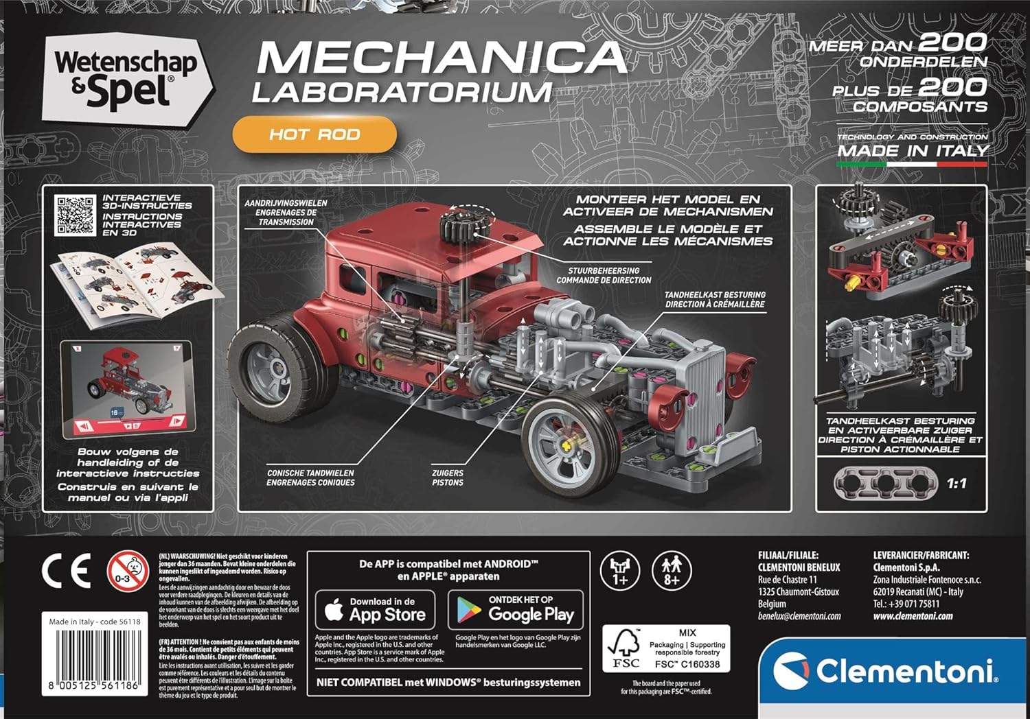 Clementoni Wetenschap & Spel Hot Rod - 200+ dlg.