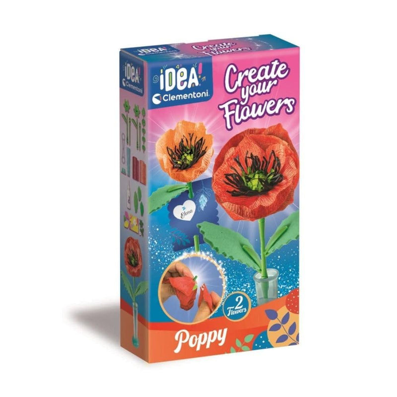 Clementoni Idea Maak Je Eigen Bloemen - Klaproos