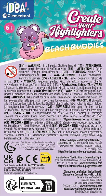 Clementoni: Idea - Mini Lab.Evidenziatori Beach Buddies