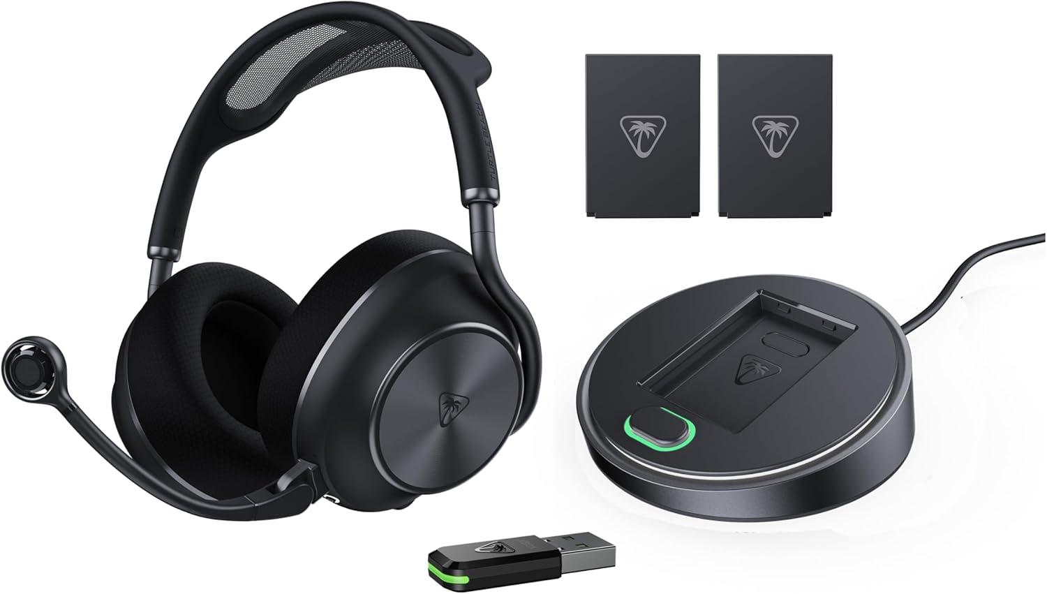 Turtle Beach Stealth Pro II Zwart Premium draadloze gamingheadset voor Xbox Series X en S, PS5, PS4 en PC met G Dolby Atmos ruimtelijke audio, actieve ruisonderdrukking en CrossPlay 2.0 multiplatform