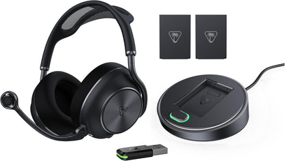 Turtle Beach Stealth Pro II Zwart Premium draadloze gamingheadset voor Xbox Series X en S, PS5, PS4 en PC met G Dolby Atmos ruimtelijke audio, actieve ruisonderdrukking en CrossPlay 2.0 multiplatform