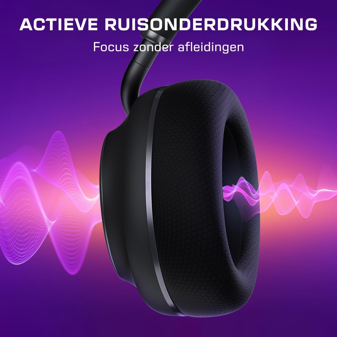 Turtle Beach Stealth Pro II Zwart Premium draadloze gamingheadset voor Xbox Series X en S, PS5, PS4 en PC met G Dolby Atmos ruimtelijke audio, actieve ruisonderdrukking en CrossPlay 2.0 multiplatform