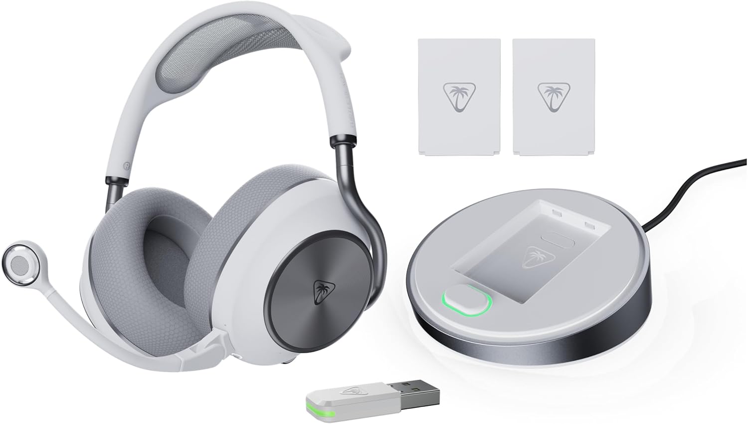 Turtle Beach Stealth Pro II Wit Premium draadloze gamingheadset voor Xbox Series X en S, PS5, PS4 en PC met G Dolby Atmos ruimtelijke audio, actieve ruisonderdrukking en CrossPlay 2.0 multiplatform