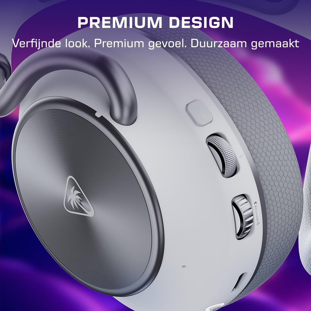 Turtle Beach Stealth Pro II Wit Premium draadloze gamingheadset voor Xbox Series X en S, PS5, PS4 en PC met G Dolby Atmos ruimtelijke audio, actieve ruisonderdrukking en CrossPlay 2.0 multiplatform
