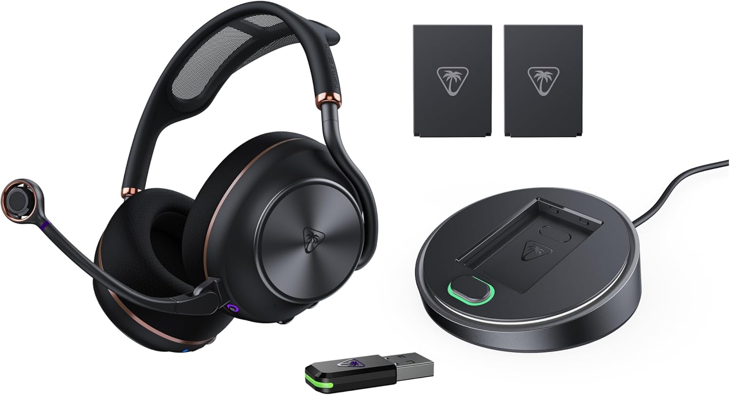 Turtle Beach Stealth Pro II Zwart Premium draadloze gamingheadset voor PC, PS5 en PS4 met G Dolby Atmos ruimtelijke audio, actieve ruisonderdrukking en CrossPlay 2.0 multiplatform