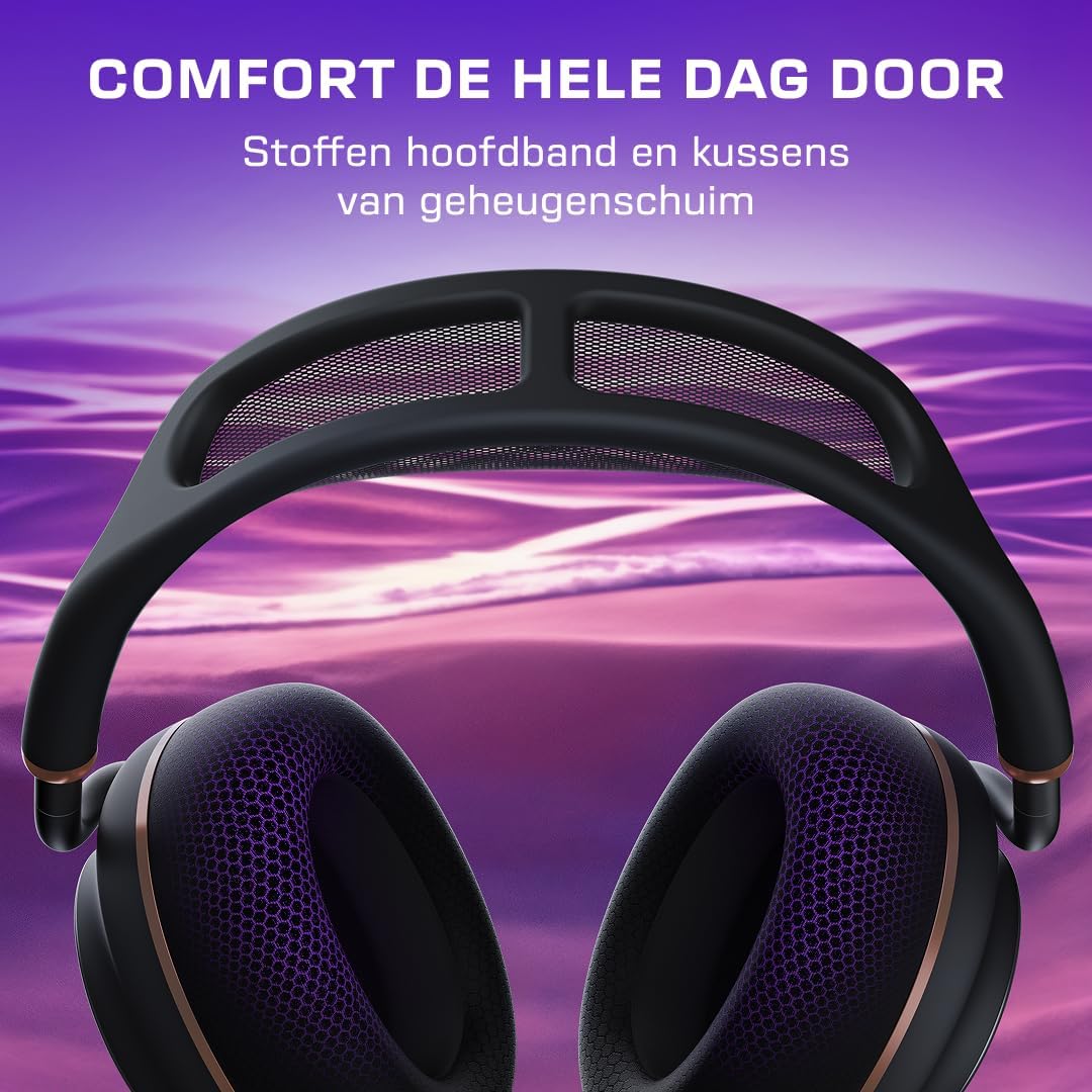 Turtle Beach Stealth Pro II Zwart Premium draadloze gamingheadset voor PC, PS5 en PS4 met G Dolby Atmos ruimtelijke audio, actieve ruisonderdrukking en CrossPlay 2.0 multiplatform