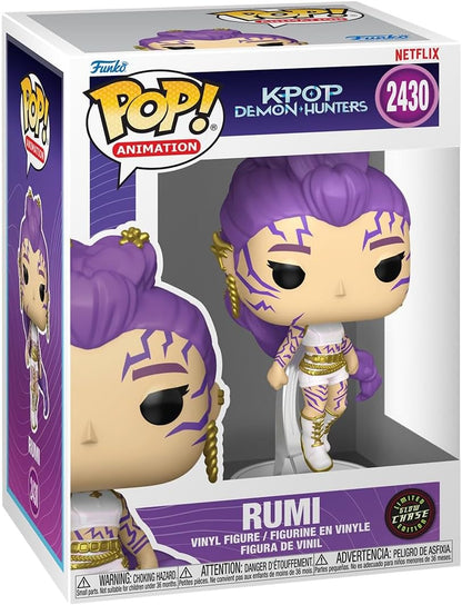 Funko POP! animatie: Netflix - KPOP Demon Hunters - Rumi with Chase - 1 in 6 kans of receiving the zeldzame Chase variant (Glow in the Dark) - vinylfiguur om te verzamelen - cadeau-idee