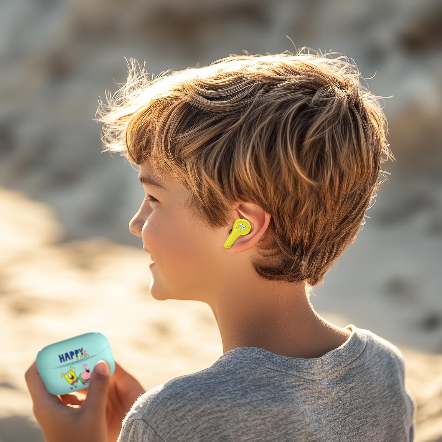 OTL Technologies SpongeBob SquarePants TWS Wireless Earphones with Charging Case