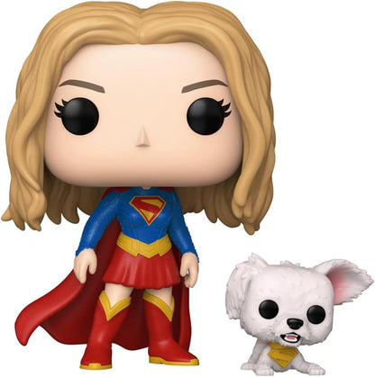 Funko Pop! & Buddy: Supergirl - Supergirl with Puppy Krypto - Collectable Vinyl Figure - Gift Idea - Official Merchandise - Toys for Kids & Adults - Marvel Fans - Figure for Collectors and Display