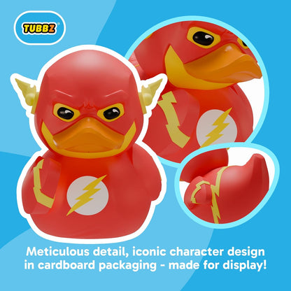 TUBBZ Boxed Edition: DC Comics - The Flash Cosplaying Rubber Duck Vinyl Figure – Official Collectible for Fans of DC Comics