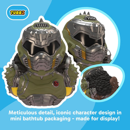 TUBBZ Mini: Doom Dark Ages - Doom Slayer Cosplaying Rubber Duck Vinyl Figure – Official Collectible for Fans of Doom Dark Ages