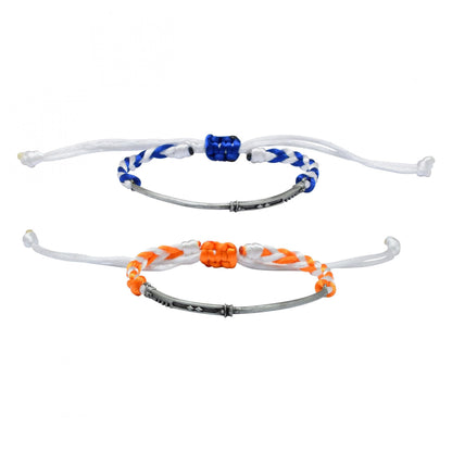 SalesOne Star Wars Ahsoka Lichtschwerter Paracord-Armband-Set – Star Wars Geschenke – Star Wars Merchandise, Einheitsgröße, Metall, Kein edelstein