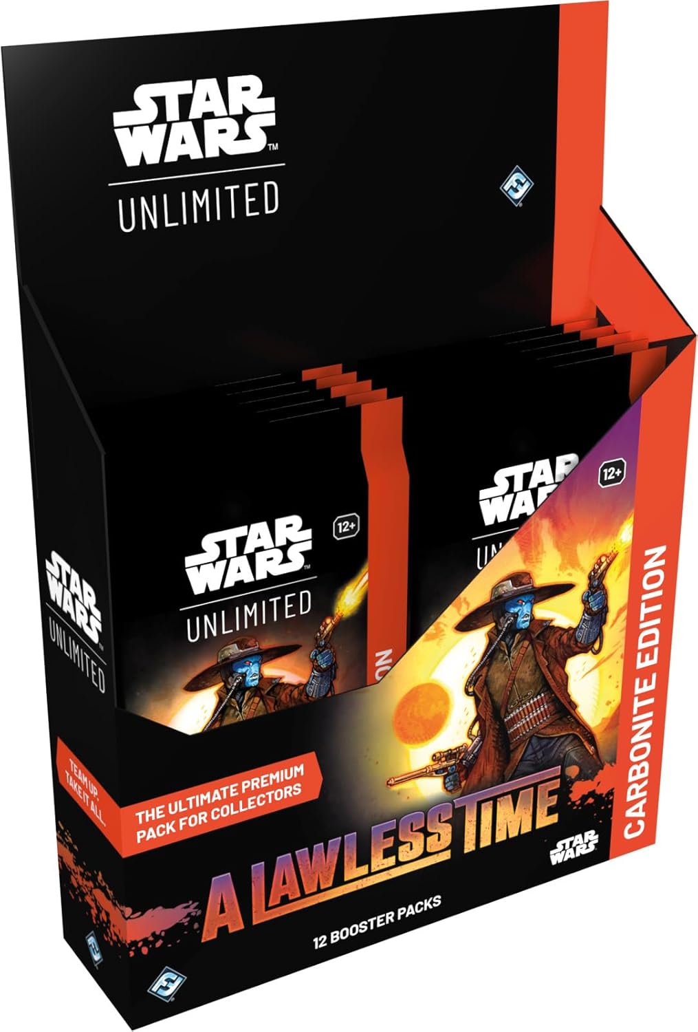Asmodee Star Wars: Unlimited TCG A Lawless Time CARBONITE BOOSTER PACK - Premium Variant Cards Including Hyperspace Foil, Showcase & Exclusive Prestige Cards, Ages 12+, 2+ Players, 20 Minute Playtime