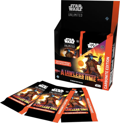 Asmodee Star Wars: Unlimited TCG A Lawless Time CARBONITE BOOSTER PACK - Premium Variant Cards Including Hyperspace Foil, Showcase & Exclusive Prestige Cards, Ages 12+, 2+ Players, 20 Minute Playtime