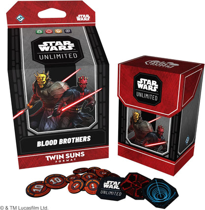 Asmodee | Star Wars: Unlimited TCG | Twin Suns DECK DISPLAY | 4 Prebuilt 80-Card Multiplayer Decks | Clone Wars Leaders | Legendary Cards & Exclusive Content | From Age 12 | 3 to 4 Players | 20 Min