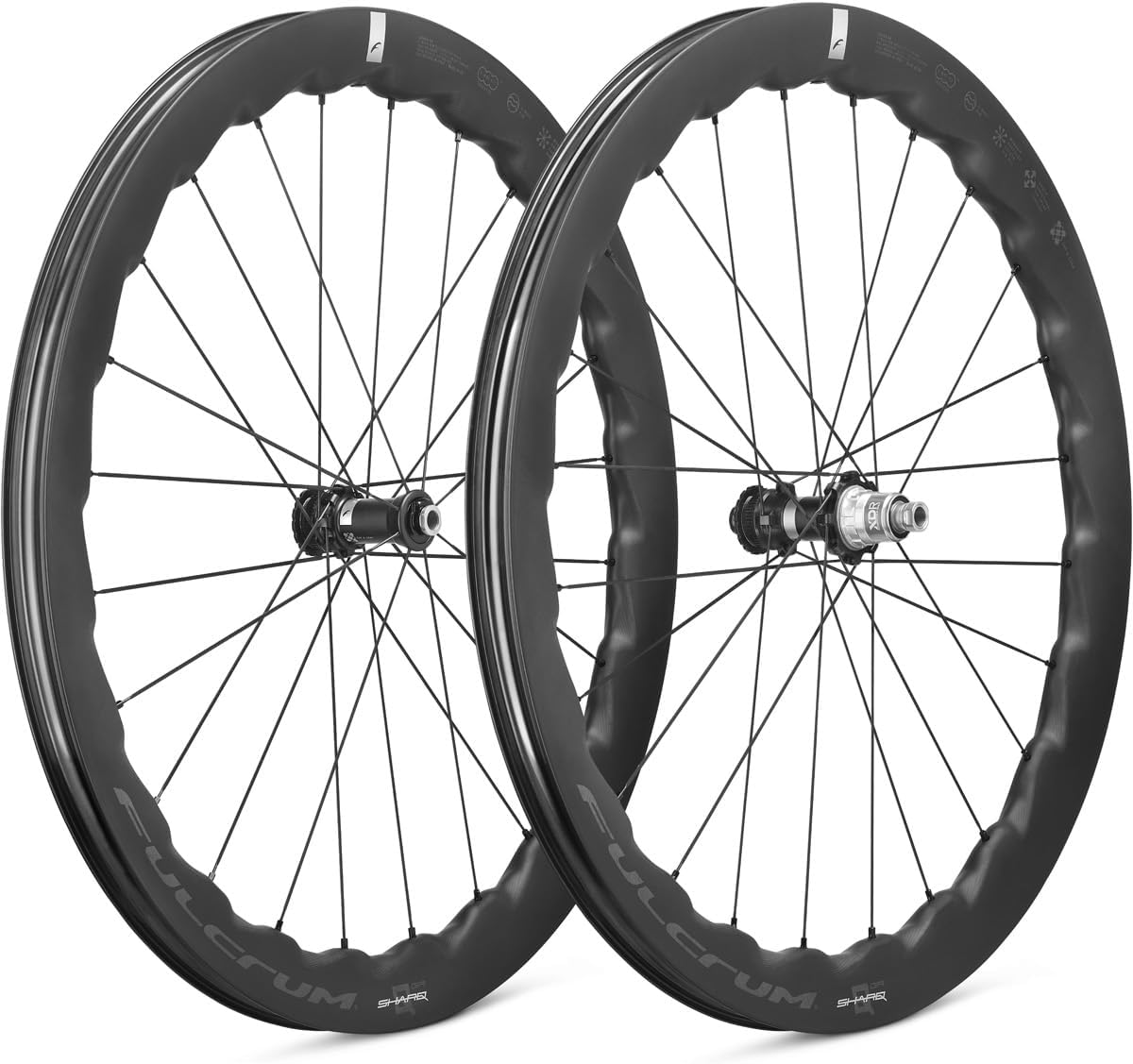 Fulcrum Sharq GR C30 Gravel Race Carbon Wheels, 28 Inch, Profile 47/52 mm, Disc Brake AFS, 2-Way Fit, SRAM XDR