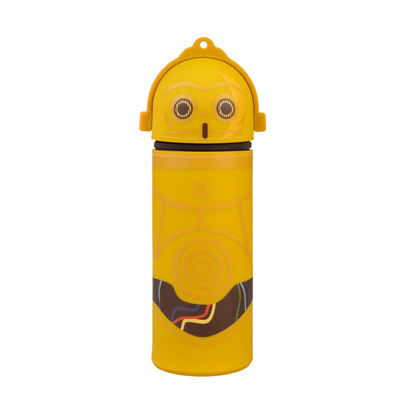 Grupo Erik Mäppchen Star Wars C-3PO 1 Fach - Stift Etui Schule - Federmäppchen Mädchen Schlampermäppchen Jungen Federtasche Star Wars Merch