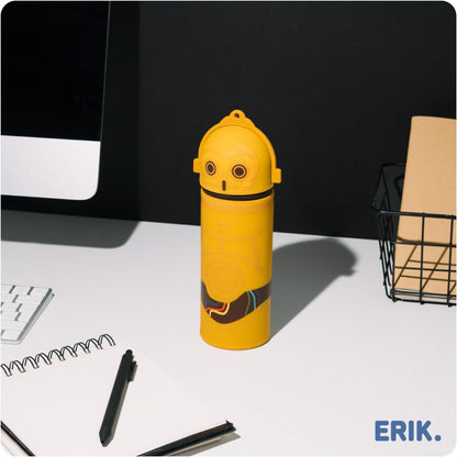 Grupo Erik Mäppchen Star Wars C-3PO 1 Fach - Stift Etui Schule - Federmäppchen Mädchen Schlampermäppchen Jungen Federtasche Star Wars Merch