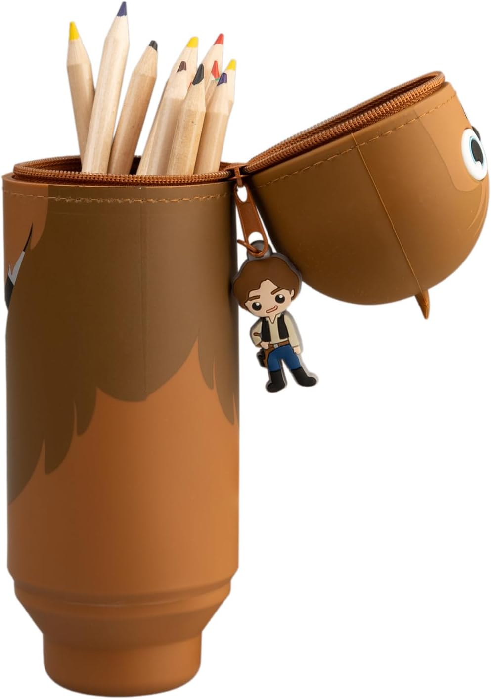Grupo Erik Astuccio Star Wars Chewbacca 3D - Astuccio Scuola Piccolo in Morbido Silicone, Portapenne da Scrivania 2 in 1 | Back to School: Cancelleria Bambino e Bambina (7 x 18 cm