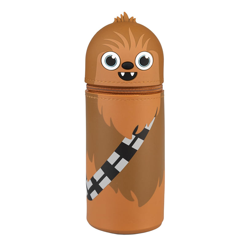Grupo Erik Astuccio Star Wars Chewbacca 3D - Astuccio Scuola Piccolo in Morbido Silicone, Portapenne da Scrivania 2 in 1 | Back to School: Cancelleria Bambino e Bambina (7 x 18 cm