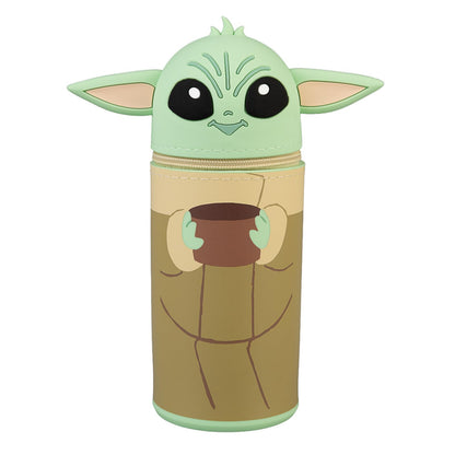 Grupo Erik Astuccio Star Wars The Child Grogu 3D - Astuccio Scuola Piccolo in Morbido Silicone, Portapenne da Scrivania 2 in 1 | Back to School: Cancelleria Bambino e Bambina (7 x 18 cm