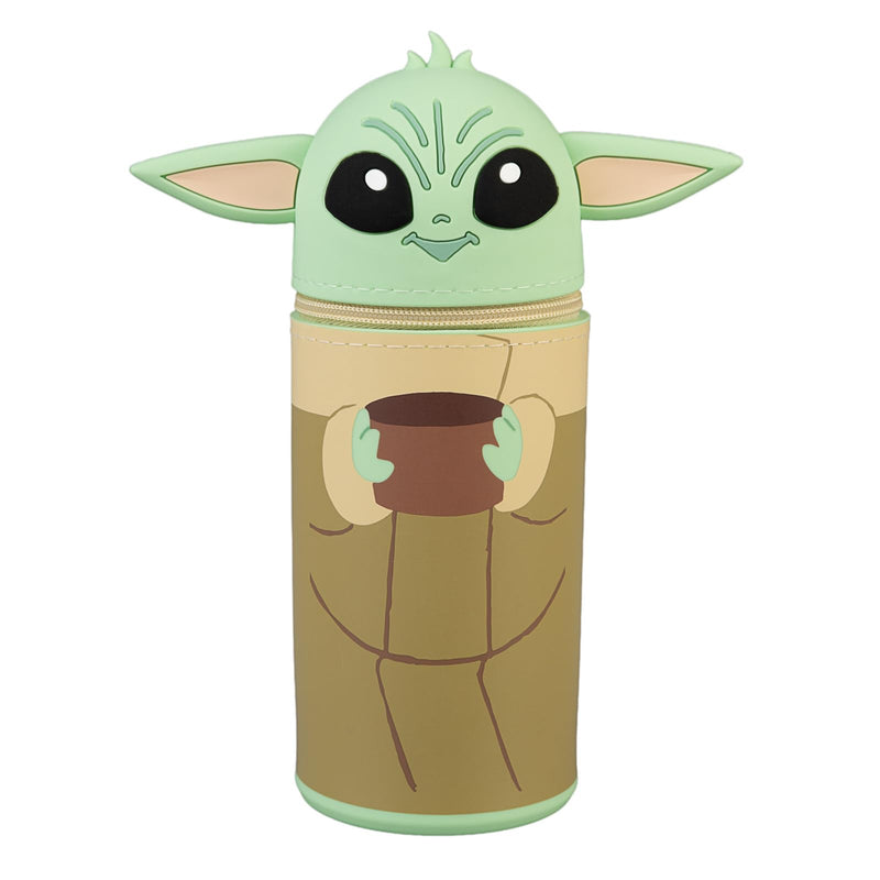 Grupo Erik Astuccio Star Wars The Child Grogu 3D - Astuccio Scuola Piccolo in Morbido Silicone, Portapenne da Scrivania 2 in 1 | Back to School: Cancelleria Bambino e Bambina (7 x 18 cm