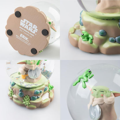 Grupo Erik Palla di Neve Star Wars, The Mandalorian - Palla di Vetro Decorativa Grogu Baby Yoda | Sfera di Neve (8 x 9 x 11 cm
