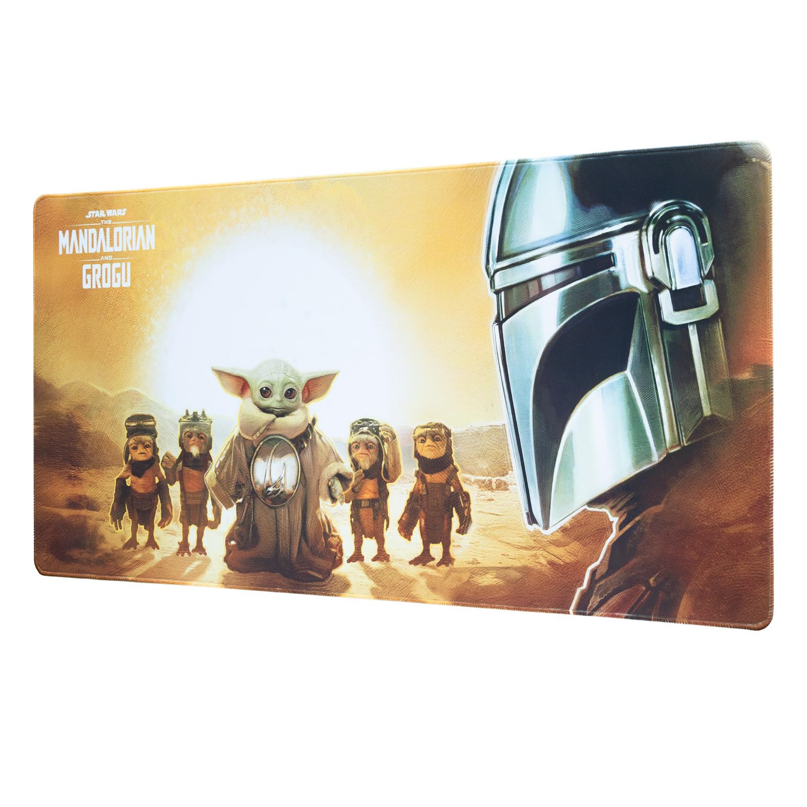 Grupo Erik Tappetino Mouse XXL Mandalorian e Grogu - Tappetino Scrivania Impermeabile e Antiscivolo 80x35cm | Mousepad, Accessori Gaming per Scrivania