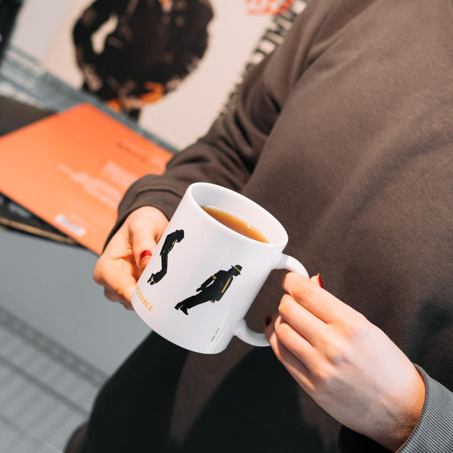 Grupo Erik Tazza Michael Jackson, Nothing is Impossible - Tazza Colazione Ceramica con Colori Vivaci e Stampa di Alta Qualità 350 ml, Adatte a Lavastoviglie e Microonde | Tazzine Caffe Particolari