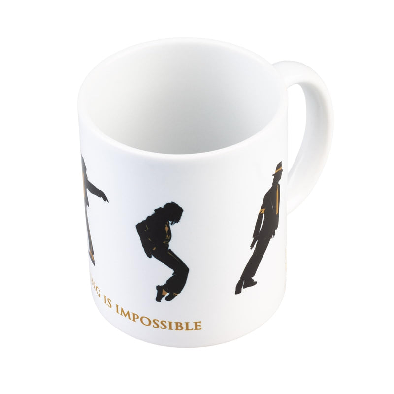 Grupo Erik Tazza Michael Jackson, Nothing is Impossible - Tazza Colazione Ceramica con Colori Vivaci e Stampa di Alta Qualità 350 ml, Adatte a Lavastoviglie e Microonde | Tazzine Caffe Particolari