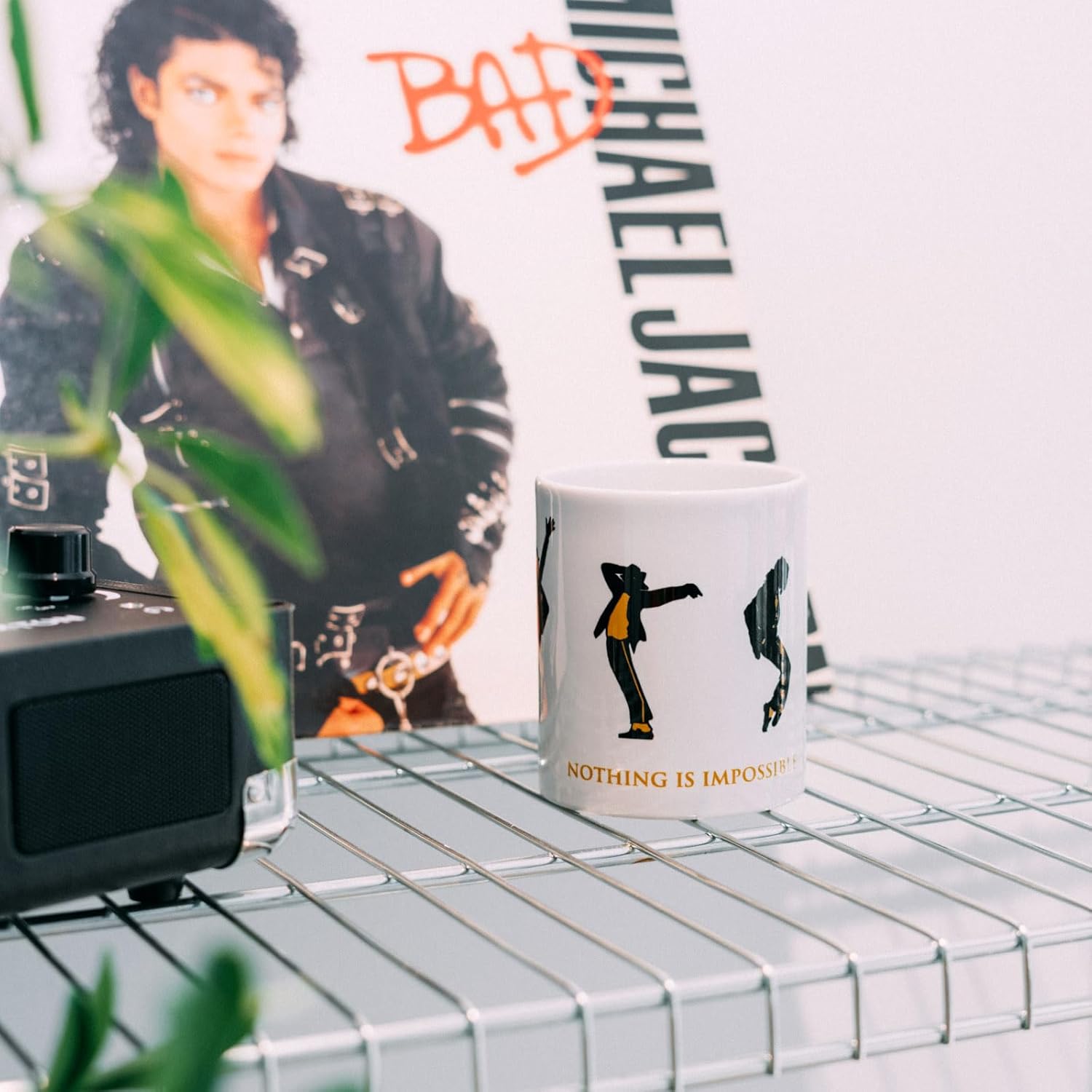 Grupo Erik Tazza Michael Jackson, Nothing is Impossible - Tazza Colazione Ceramica con Colori Vivaci e Stampa di Alta Qualità 350 ml, Adatte a Lavastoviglie e Microonde | Tazzine Caffe Particolari