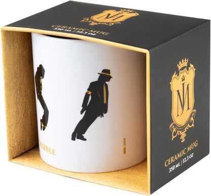 Grupo Erik Tazza Michael Jackson, Nothing is Impossible - Tazza Colazione Ceramica con Colori Vivaci e Stampa di Alta Qualità 350 ml, Adatte a Lavastoviglie e Microonde | Tazzine Caffe Particolari