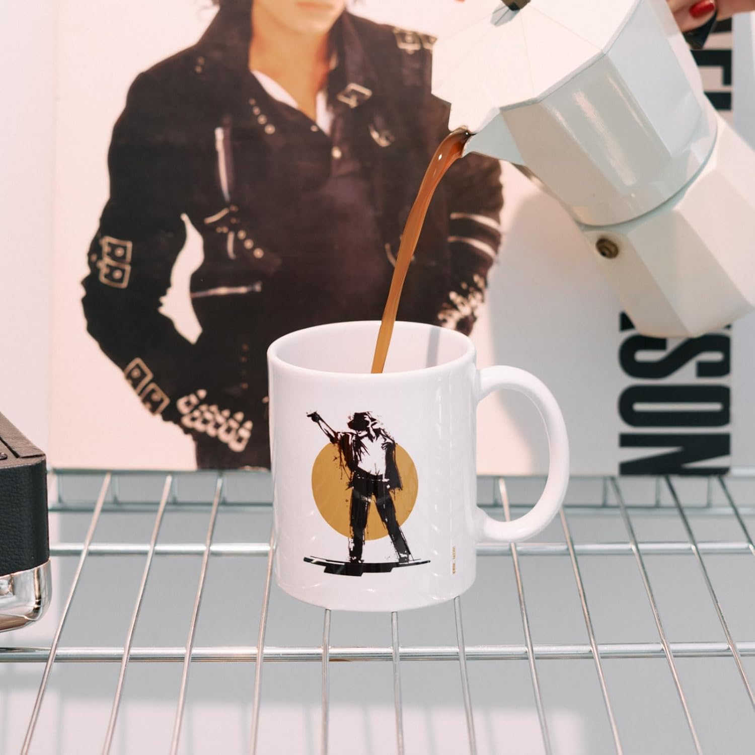 Michael Jackson Mug King Of Pop White 350 Ml