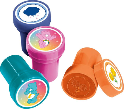 Care Bears Self-Inking Stamp Set (12 Pieces) | Lucky Bears Stamp Set for Children | No Ink Pad Required | Cute DIY Stamps for School & Gift Ideas