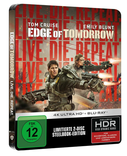 Live Die Repeat: Edge of Tomorrow (Steelbook, 4K-UHD+Blu-ray) (Reprint