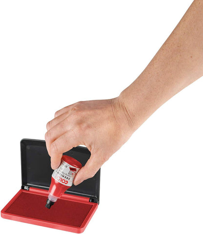 COLOP Micro 2 Stamp Pad - Red | 109672 | Rubber Stamp Ink Pad