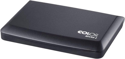 COLOP Micro 2 Stamp Pad - Black | 109666 | Rubber Stamp Ink Pad - 110x70mm