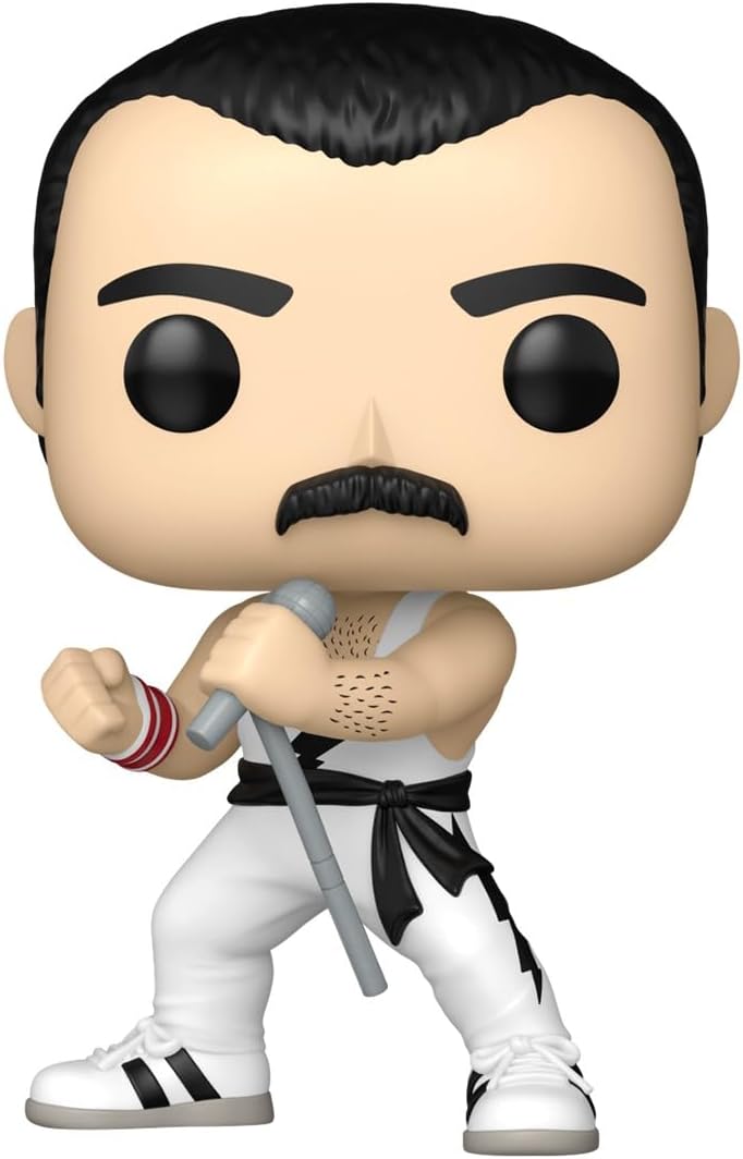 Funko POP! Rocks: Queen - Freddie Mercury - White Singlet - Collectable Vinyl Figure - Gift Idea - Official Merchandise - Toys For Kids & Adults - Model Figure for Collectors and Display