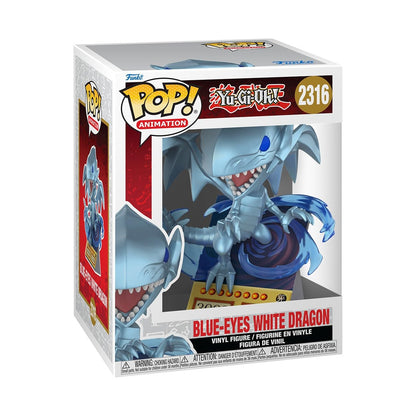 Funko POP! Premium: Yu-Gi-Oh! - Blue Eyes White Dragon - Card - Collectable Vinyl Figure - Gift Idea - Official Merchandise - Toys For Kids & Adults - Model Figure for Collectors and Display